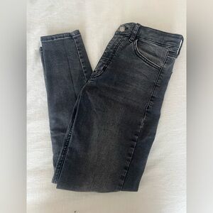 Topshop Jamie Skinny Jeans Black Wash Sz 28w/30l